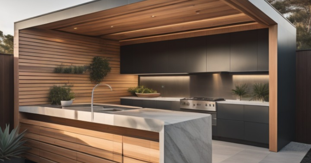 Contemporary Modern Outdoor Kitchen