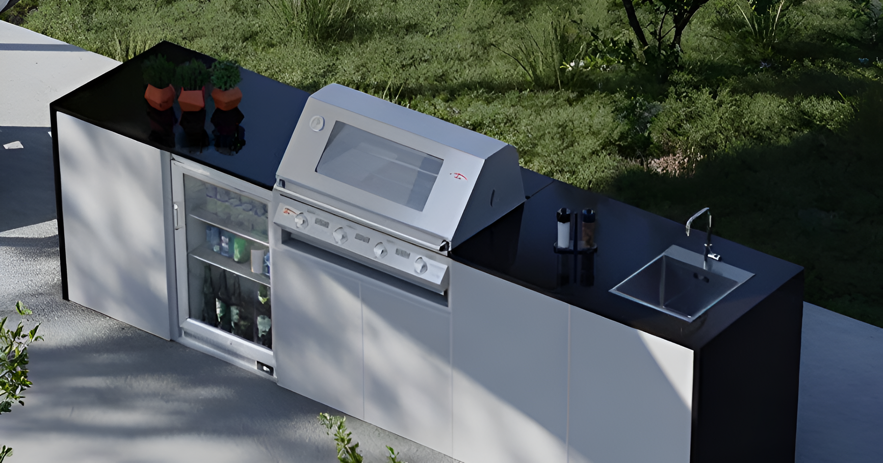 FrescoPro Boronia BeefEater 4 Burner Silver Grey