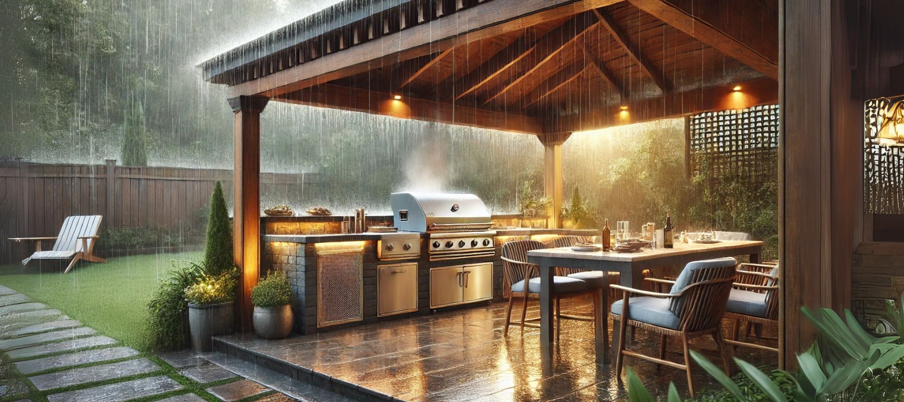 Simple Strategies to Shield Your Outdoor Kitchen from Rain