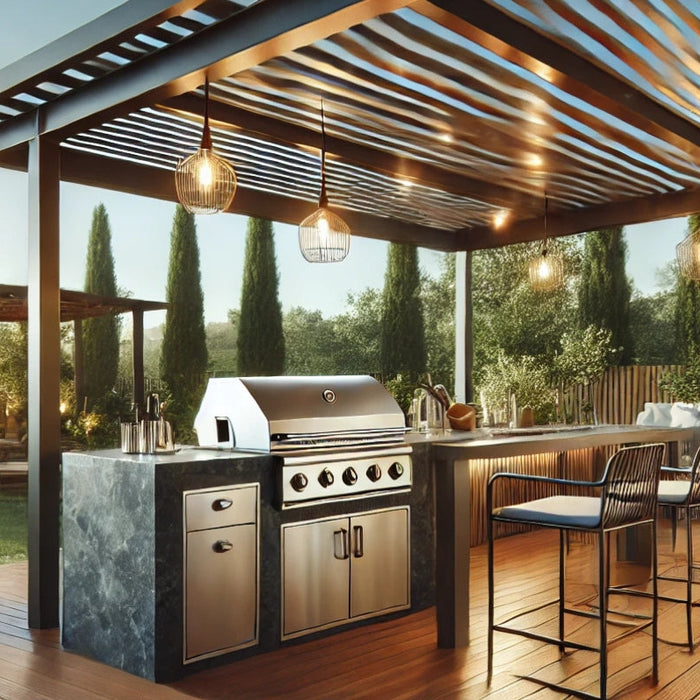 How To Cover Outdoor Kitchen With Pergola