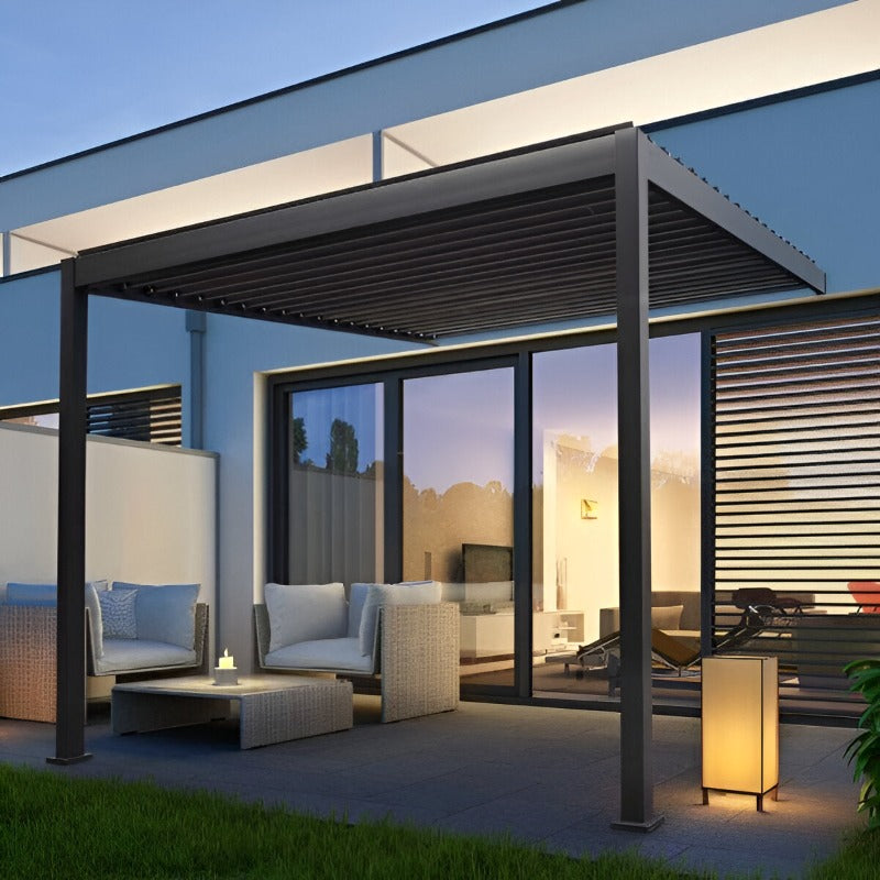 Nova Titan Pergola Wall Mounted with Sofa Set
