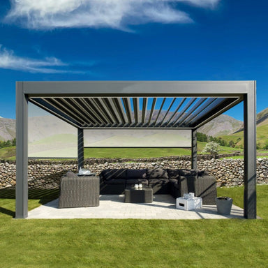 Remanso Luxury Electric Pergola with Sofa Set