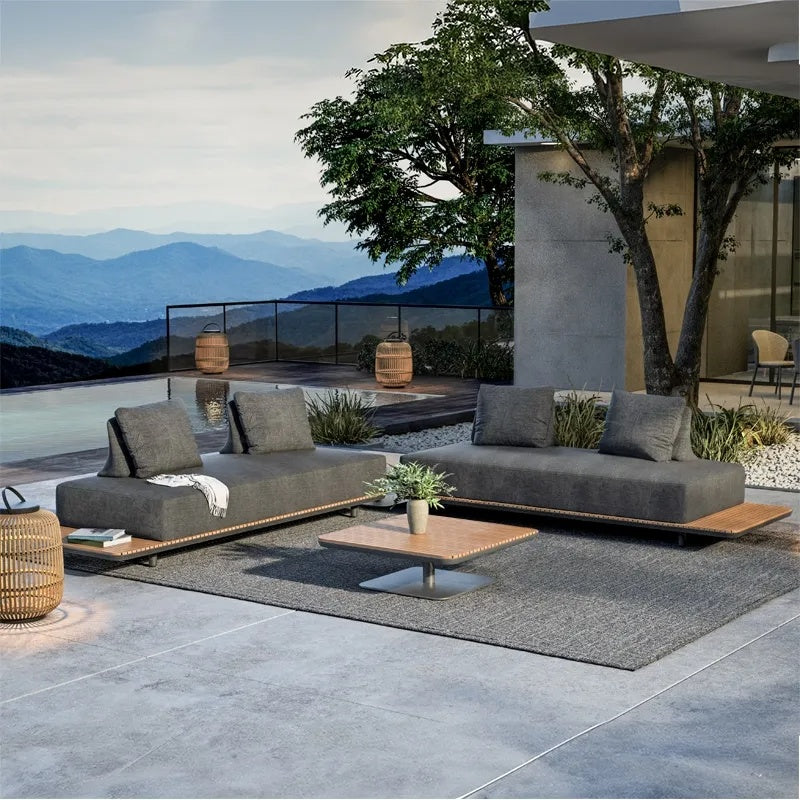 Westminster Zone Fabric Sofa Set - 4 Seater with 1 Coffee Table Charcoal / Graphite Colour, Lifestyle Image