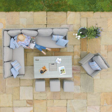 maze rattan oxford corner dining set