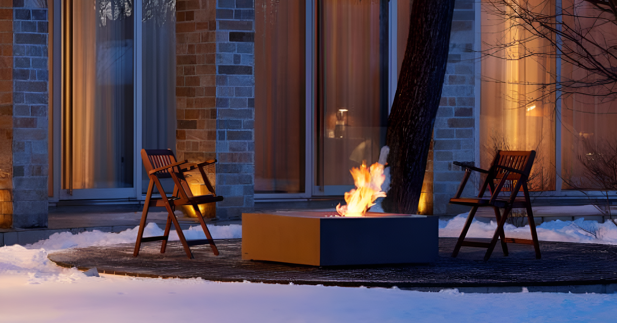 EcoSmart Fire Table Base 40 Lifestyle