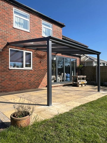 4m x 3.5m Deponti Bosco Aluminium Veranda Installation - Leeds