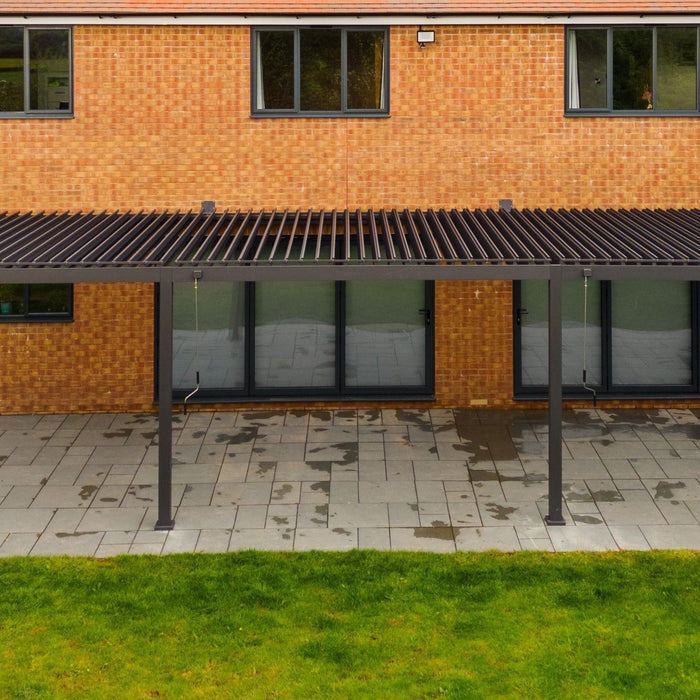 How to install an aluminium pergola completed installation image