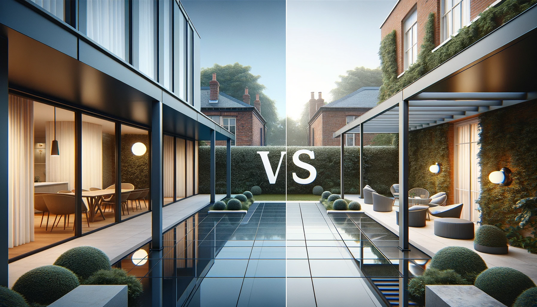 pergola vs veranda juxtaposition image