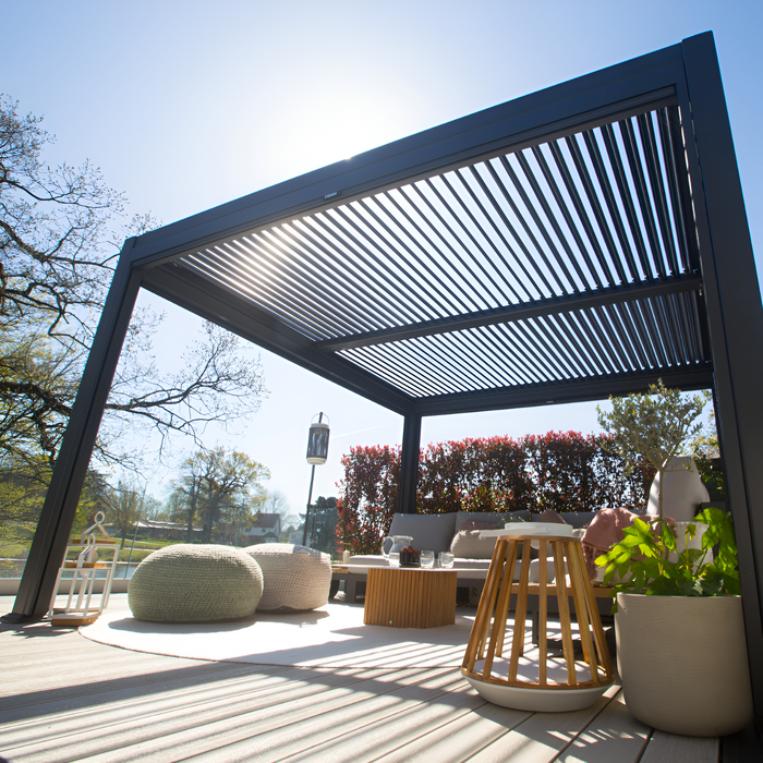 Aluminium Pergola With Sofa Set