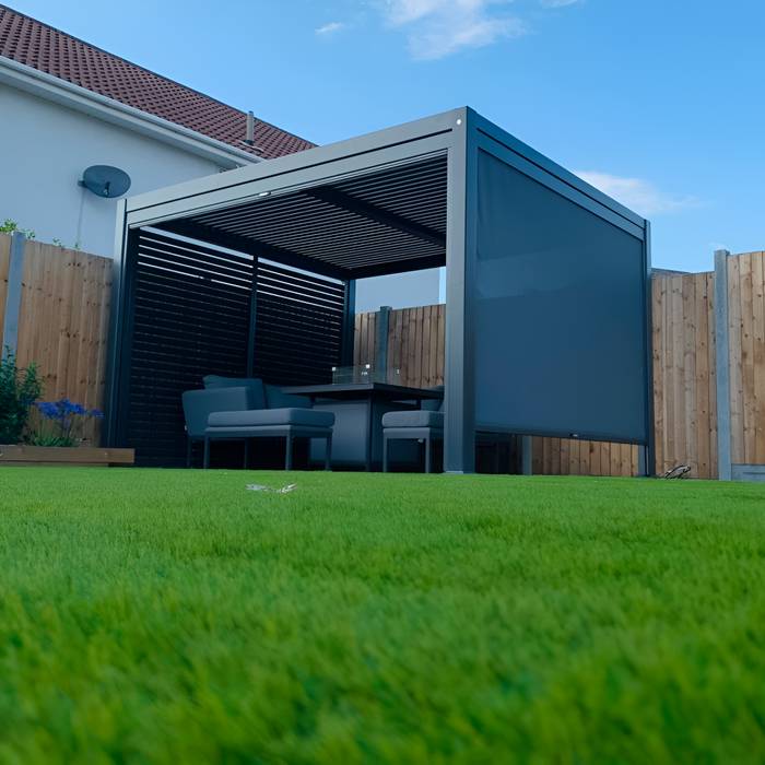 Aluminium Pergola on Grass