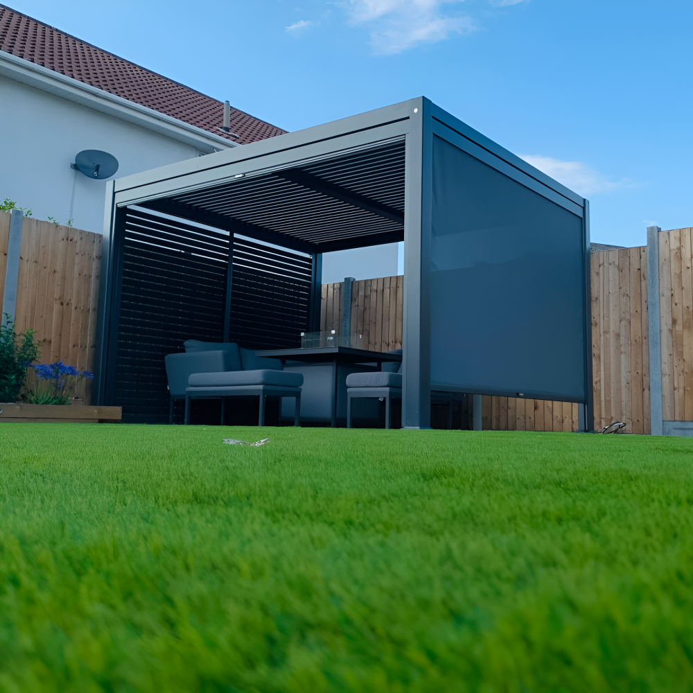 Aluminium Pergola on Grass