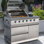 AbsolutePro4BurnerFrontViewBBQWithFood