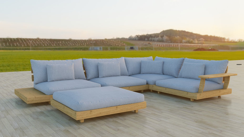 Alexander Rose Sorrento 4 Seater with Ottoman