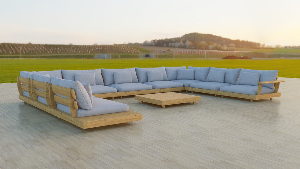 Alexander Rose Sorrento 9 Seater with Coffee Table