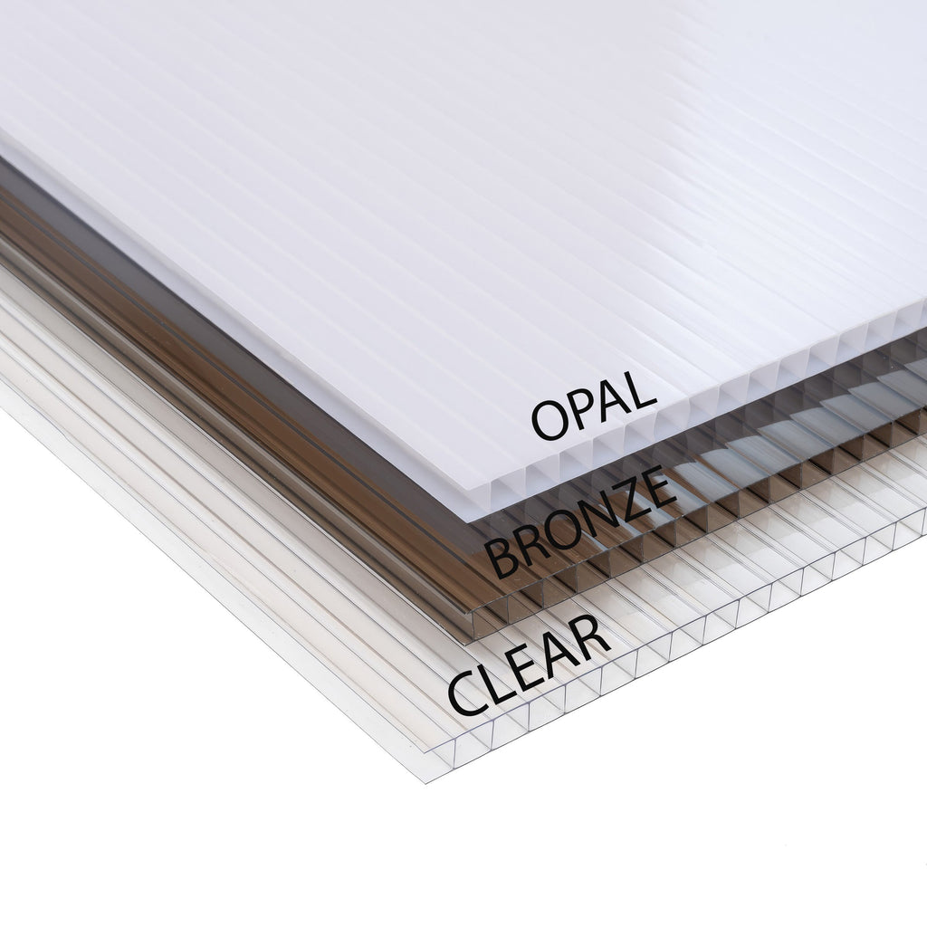 Wall Mounted Box Pergola - Rustic Brown - 4.2m Depth x 6m Length