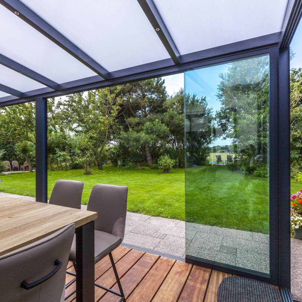 Deponti Aluminium Gazebo With Polycarbonate Roof