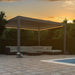 Deponti Pinela Aluminium Pergola Veranda with Sofa Set Beside the Pool