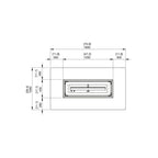EcoSmart Daiquiri 70 Fire Pit Technical Drawing Top