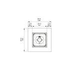 EcoSmart Mojito 40 Fire Pit Technical Drawing Top