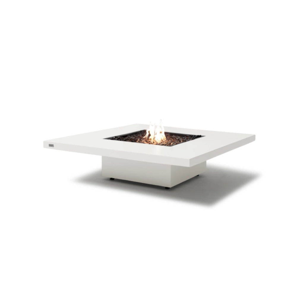 EcoSmart Vertigo 40 Fire Pit Table Gas Bone Finish