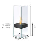 Woodlark Mad Design EcoSmart Fire Ghost modern bioethanol fireplace size for indoor use