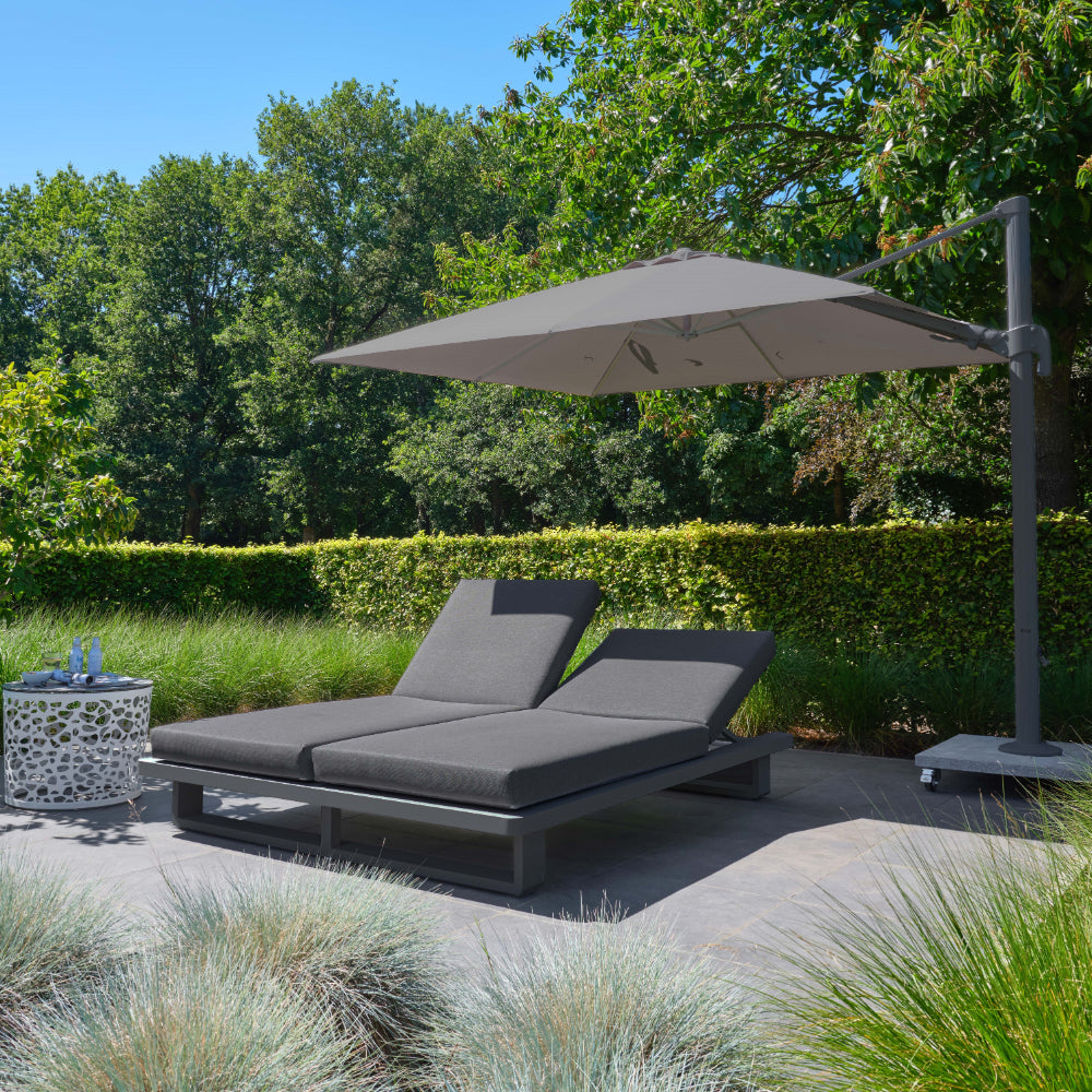 Fitz Roy Double Sunlounger Lava Front View