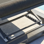 Fitz Roy Sunlounger Lava Adjustable Back Rest Close Up