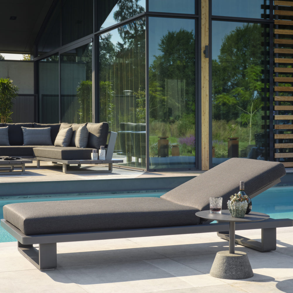 Fitz Roy Sunlounger Lava Right Side View