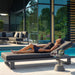 Fitz Roy Sunlounger Lava Right Side View Lifestyle