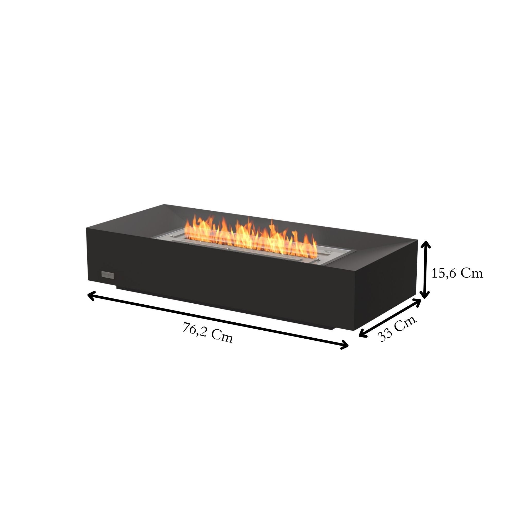 Woodlark EcoSmart Fire Grate 30 by Mad Design indoor bioethanol fireplace