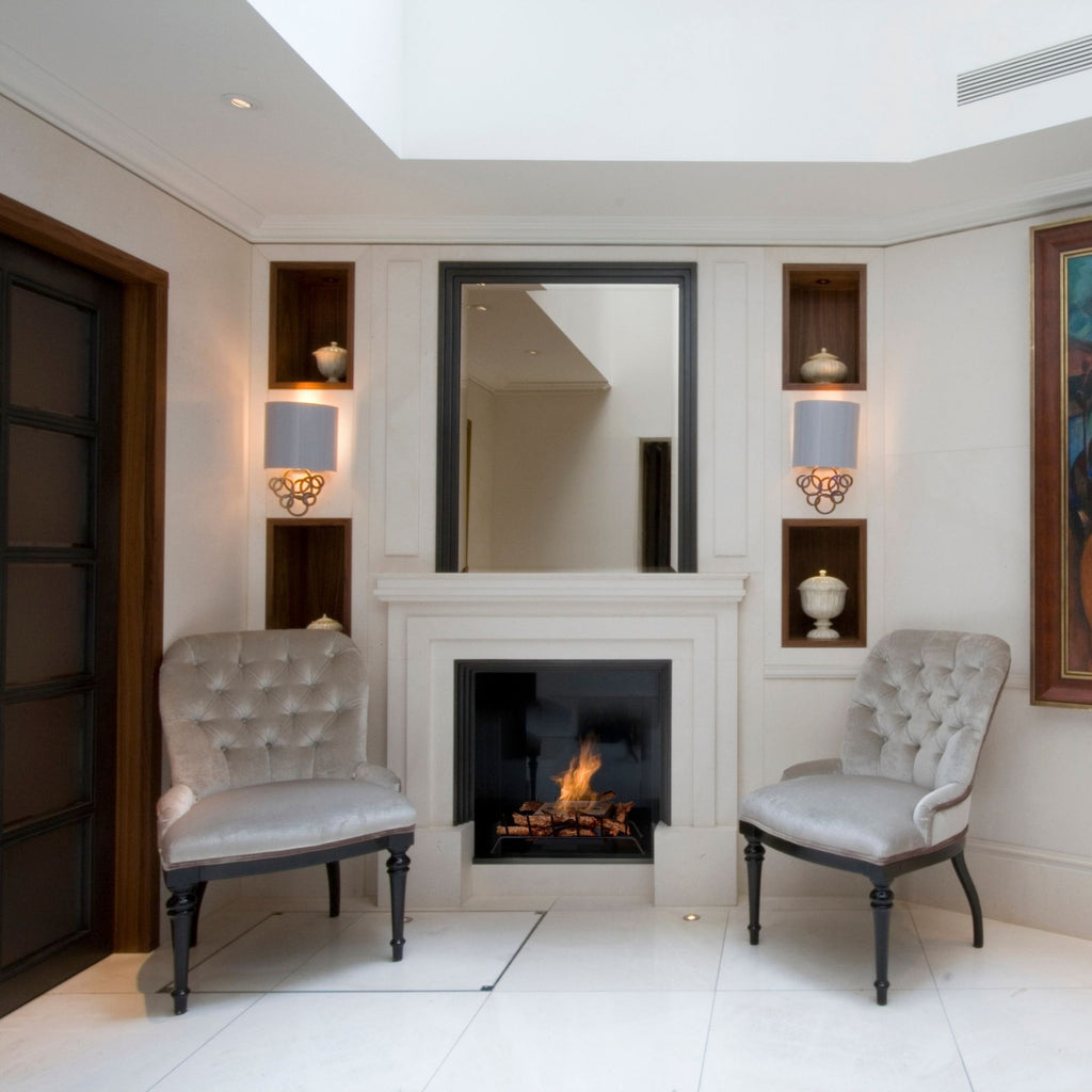Woodlark EcoSmart Fire Heritage 25 clean-burning indoor fireplace by Mad Design
