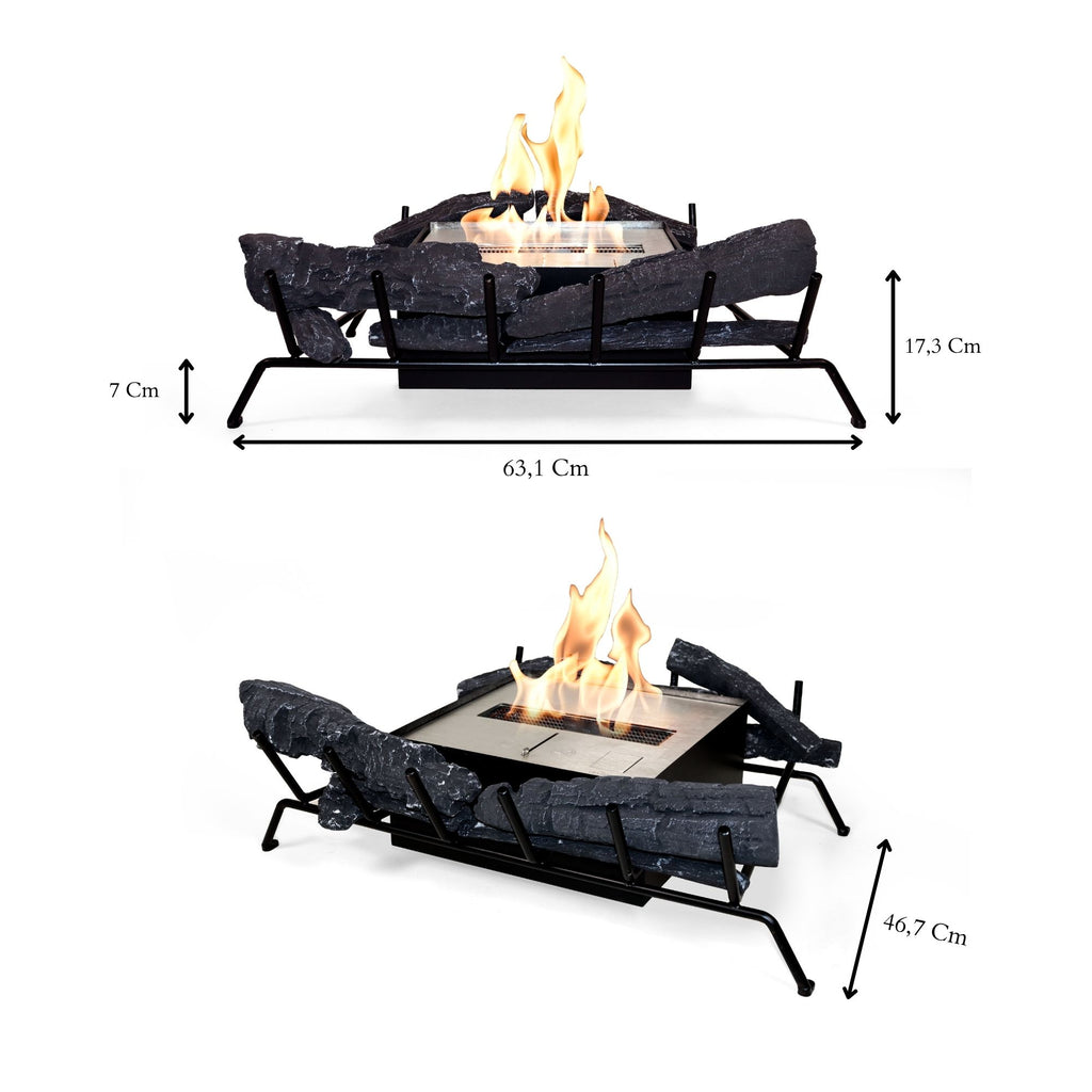 Woodlark EcoSmart Fire Heritage 25 clean-burning indoor fireplace by Mad Design