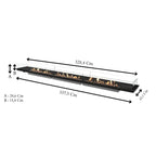 Woodlark EcoSmart Fire Linear 130 clean-burning indoor and outdoor fireplace by Mad Design