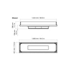 Woodlark EcoSmart Fire Linear 65 by Mad Design indoor and outdoor bioethanol fireplace