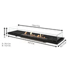 Woodlark EcoSmart Fire Linear 65 by Mad Design indoor and outdoor bioethanol fireplace