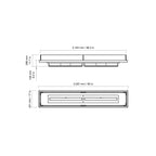 Woodlark EcoSmart Fire Linear 90 by Mad Design indoor and outdoor bioethanol fireplace