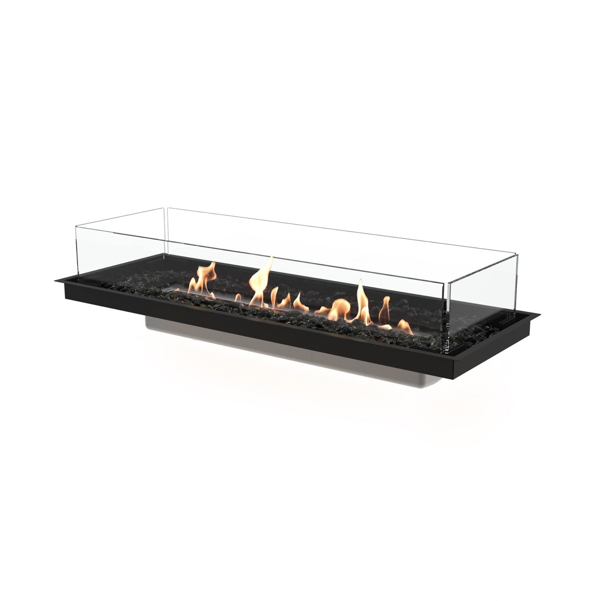 Woodlark Mad Design Linear 50 bioethanol fireplace with modern indoor and outdoor design