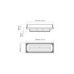 Woodlark Mad Design Linear 50 bioethanol fireplace with modern indoor and outdoor design