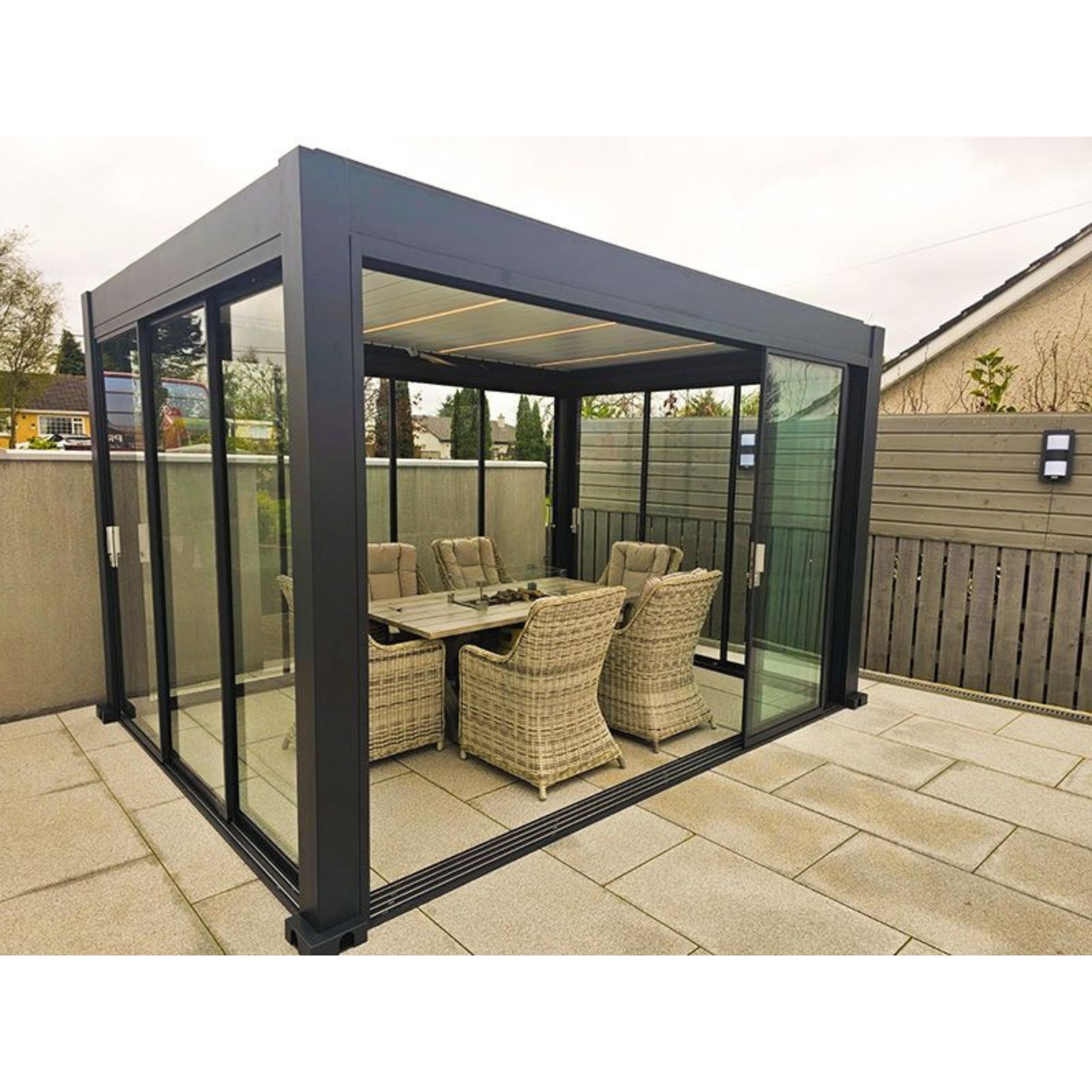 Mirage Motorised Bioclimatic Pergola - (3m x 3m, 4m x 3m, 5m x 3m, 4m x 4m, 5m x 4m, 6m x 4m, 8m x 4m)