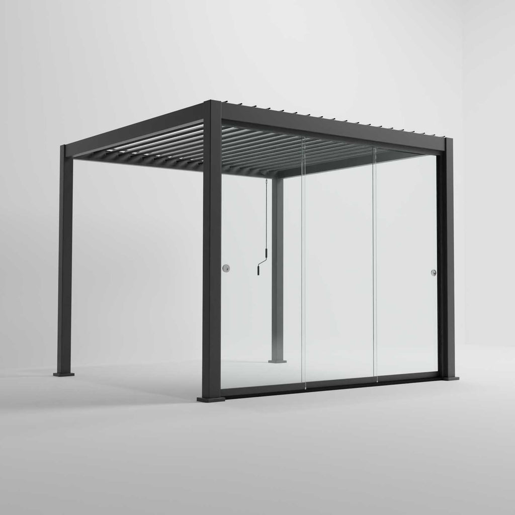 Nova Titan Pergola Glass Sliding Doors Side Panel