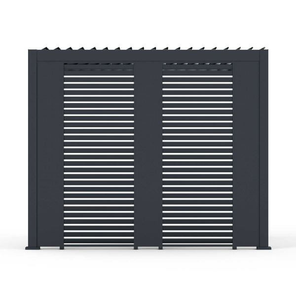 Grey or Wood Nova Titan Pergola Solid Side Panel 31cm