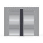 Grey or Wood Nova Titan Pergola Solid Side Panel 31cm