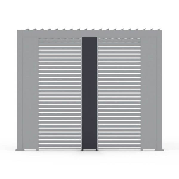 Grey or Wood Nova Titan Pergola Solid Side Panel 31cm