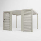 Grey or Wood Nova Titan Pergola Solid Side Panel 31cm