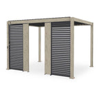 Grey or Wood Nova Titan Pergola Solid Side Panel 31cm