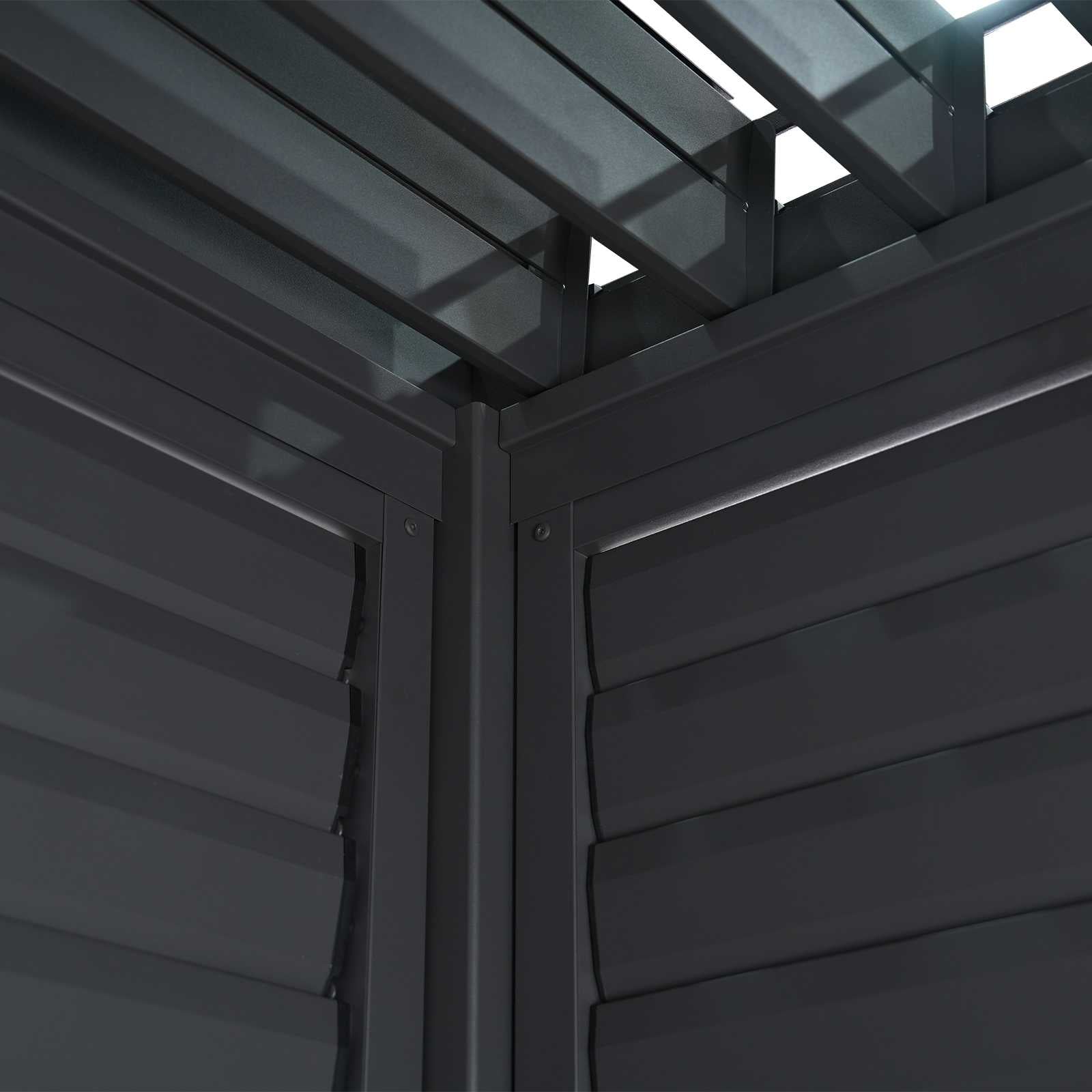 Nova Titan Pergola Solid Wall with Adjustable Louvres Side Panel