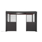 Nova Titan Pergola Solid Wall with Adjustable Louvres Side Panel