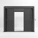 Nova Titan Aluminium Louvre Sliding Doors Grey - 3m Open