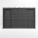 Nova Titan Aluminium Louvre Sliding Doors Grey - 4m Closed Side