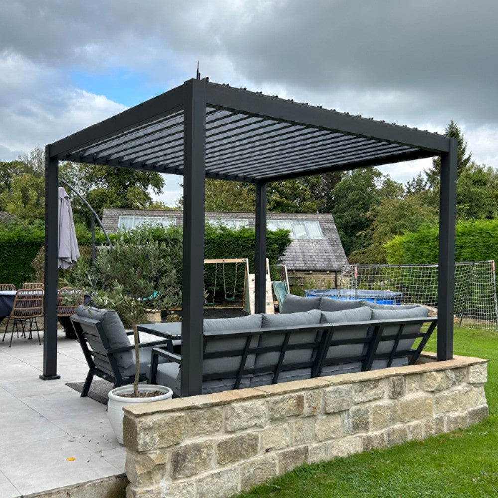 Nova Titan Plus Motorised Aluminium Pergola 3m x 3m Open Roof